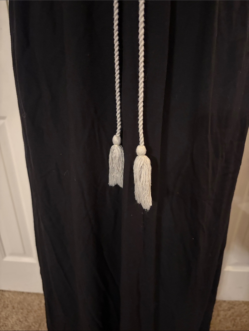 1.State Crochet Trim Black Maxi Dress - Picture 6 of 9